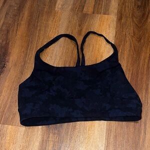 Lululemon Black and Blue Camouflage Sports Bra